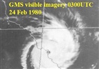 Cyclone Simon, 1980: satellite image